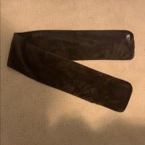North Face Brown Fuzzy Scarf
